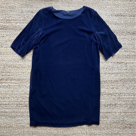 Aritzia Babaton Velvet Dress Deep Purple Size M - Picture 1 of 5